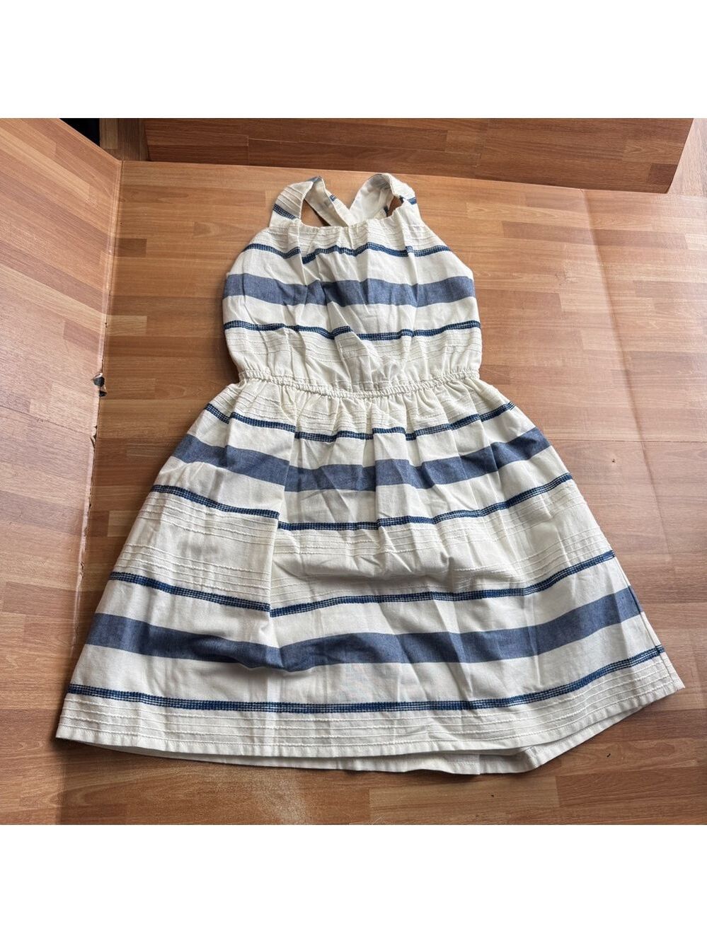 Mayoral summer blue and white striped halter style size 10 nwt - Picture 2 of 11